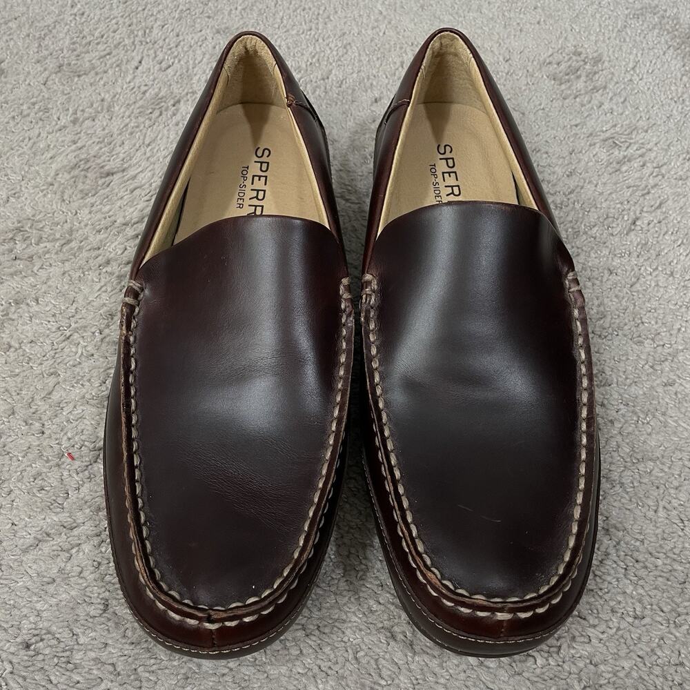 SPERRY Top Sider Hampden Venetian Loafers Mens Size 11 M Amaretto Brown